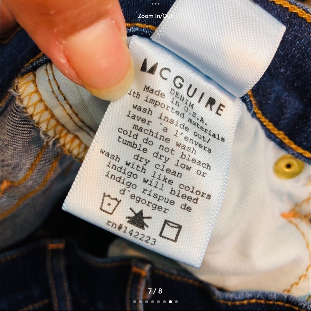 Anthropologie MacGuire Flare Jeans Sz 25 - Picture 4 of 6